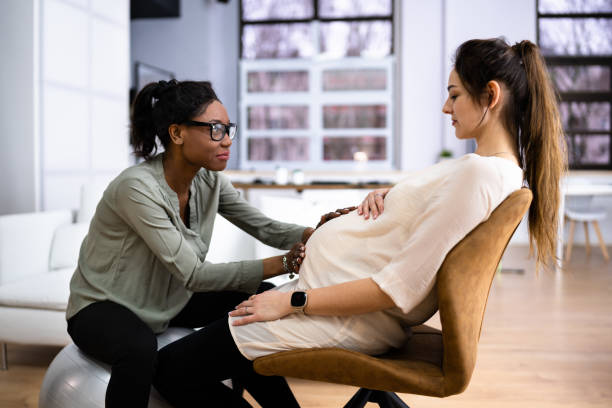 Doula preparing a treatment room